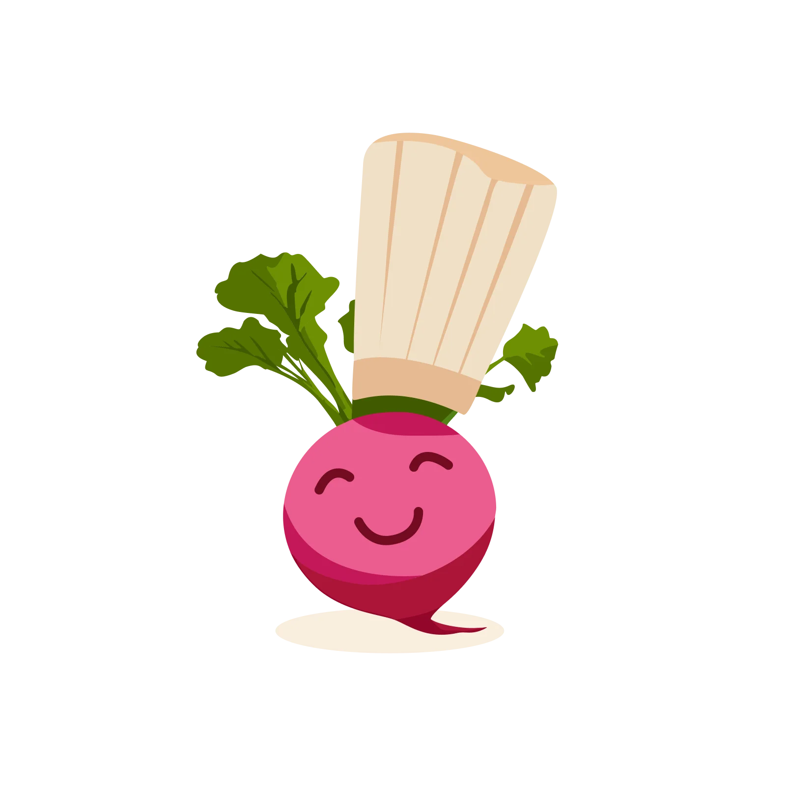 Mascotte Et Toque - Betterave chef